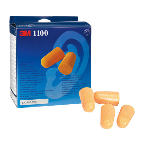 Bouchons d'oreilles en mousse 3M(MC), 1100, orange, 200 paires/boîte