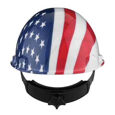 Casque de sécurité Dynamic DOM Motif Aigle et Drapeau USA , arrière