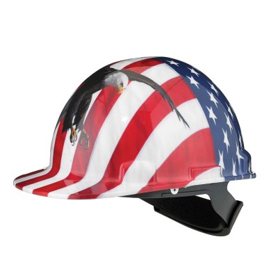 Casque de sécurité Dynamic DOM Motif Aigle et Drapeau USA