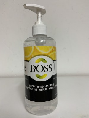Désinfectant pour main Bioss, 500ml, fragrance citron