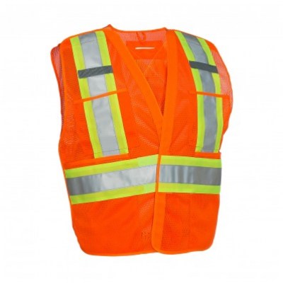 veste de circulation a maille forcefield haute visibilité orange , 022-tv5pkta